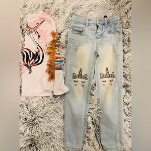 Unicorn outfit girls size 5/6
